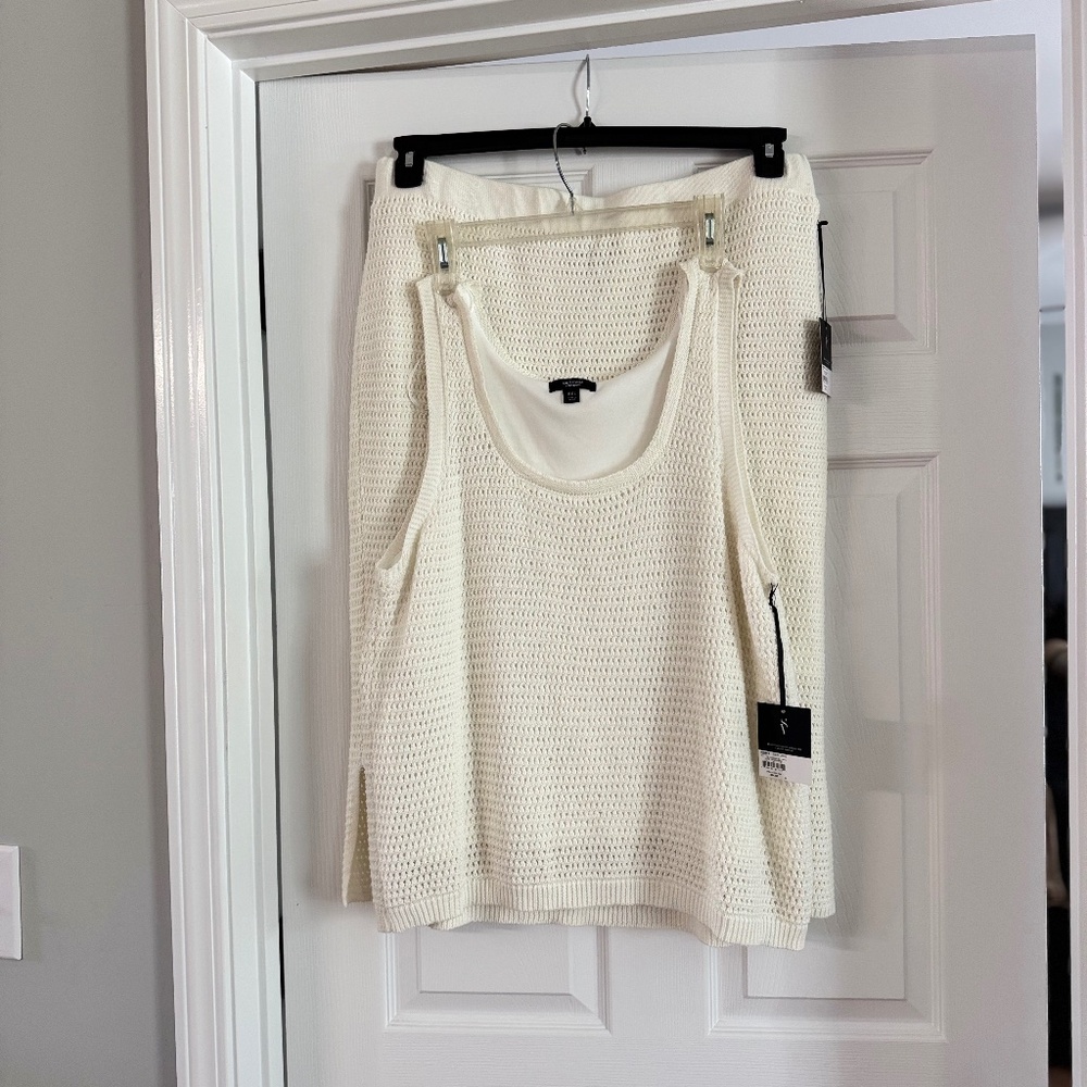 Simply Very Open Stitch Tank and Skirt Set XXL New